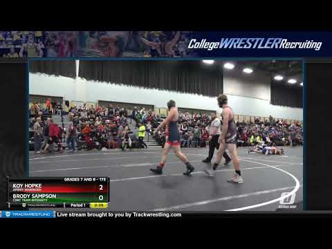 G 7-8 175 Koy Hopke Amery Warriors Vs Brody Sampson CIWC Team Intensity