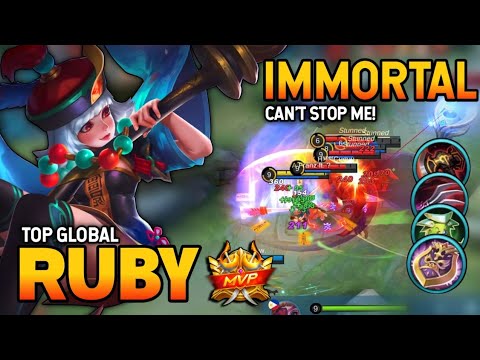 100% UNKILLABLE! RUBY BEST BUILD 2021 | TOP GLOBAL RUBY GAMEPLAY | MOBILE LEGENDS✓