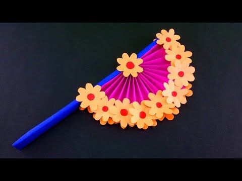 How to Make Easy Paper Fans - Easy DIY Crafts Video