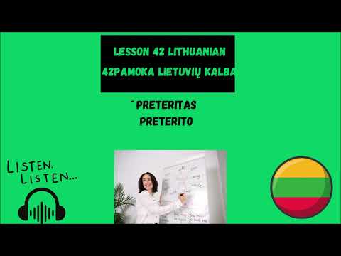 Preterito in Lithuanian | Preteritas | Learn Lithuanian | Lithuanian Lesson for Beginners