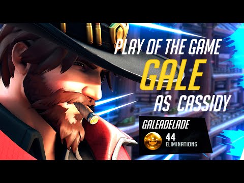 Gale Human Aimbot - Cole Cassidy ( McCree)! POTG! [ Overwatch Season 30 Top 500 ]