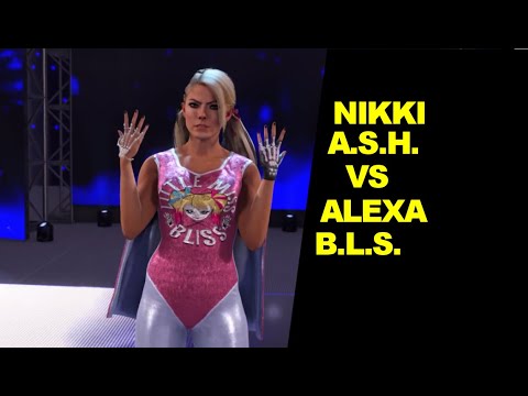 WWE 2K22 Nikki A.S.H. vs Alexa B.L.S. - Superhero Match