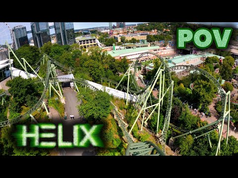 Helix Front Row POV Liseberg | Crazy Terrain Launch Coaster from Mack Rides