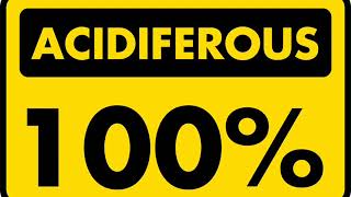 100% Acidiferous   Tank