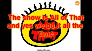 All That Nickelodeon theme song Instrumental