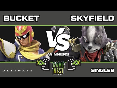 Game Nest Smash It Up: Bucket (Capt. Falcon) vs Skyfield (Wolf) - Winners Round 1