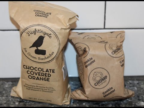 Nightingale Ice Cream Sandwiches: Chocolate Covered Orange & Cookie Monster Review