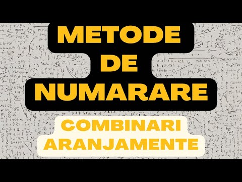 Metode de numarare Combinari Aranjamente Permutari cu n