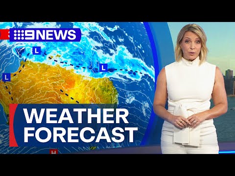 Australia Weather Update: Heavy showers and storms for North of Queensland | 9 News Australia