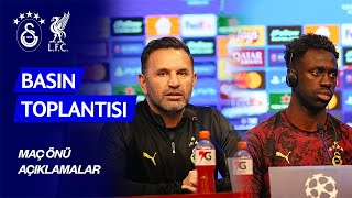 🔴 Teknik direktörümüz Okan Buruk ile Davinson Sánchez’in, Liverpool maçı öncesi basın toplantısı