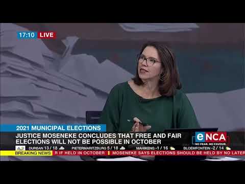 2021 Municipal Elections Recommendations that elections be postponed to 2022
