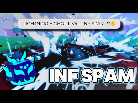 GHOUL V4 + LIGHTNING is Literally INFINITE SPAM 💀... (bloxfruits)