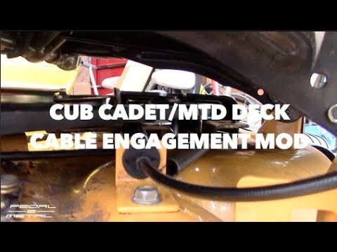 MTD Cub Cadet Yard Machines Riding Mower Deck Cable Mod | Flawed Design Fix | Advice