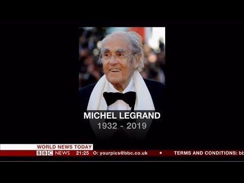 Michel Legrand passes away (1932 - 2019) (France) - BBC News - 26th January 2019
