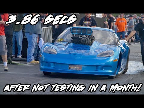 A 3.86 1/8 MILE AFTER NOT BEING RAN A ENTIRE MONTH!! ALEX LAUGHLIN AT LIGHTS OUT 9!