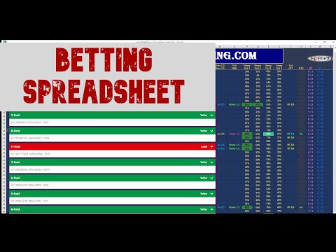 How i Win my Bets - Football Betting Spreadsheet