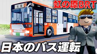 【ROBLOX】日本のバスがリアルすぎる！虹の原BRTがすごい！トレバーが運転した結果…！案内放送やEVバスまで登場！ロブロックス実況【ほぅ】