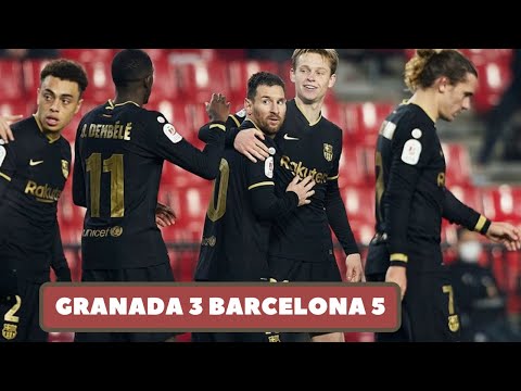 Granada vs Barcelona 3-5 Highlights All Goals | HD