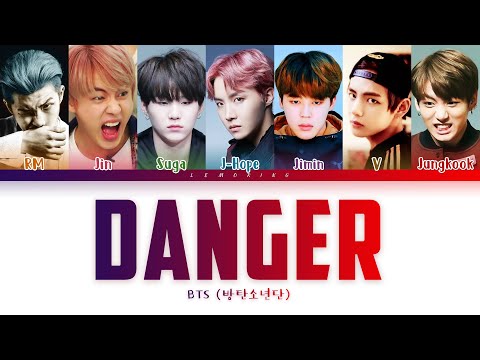 BTS - Danger (방탄소년단 - Danger) [Color Coded Lyrics/Han/Rom/Eng/가사]