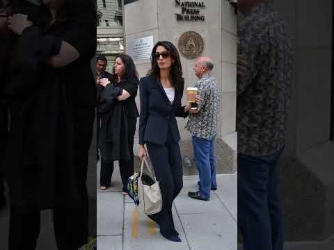 Amal Clooney Chic Fashion Style  Amal Clooney in Jumpsuit & Co-Ords #amalclooney #georgeclooney
