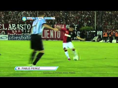 Gol de Pérez. Newell's 3 - Racing 2. Fecha 11. Torneo Final 2013. Fútbol Para Todos