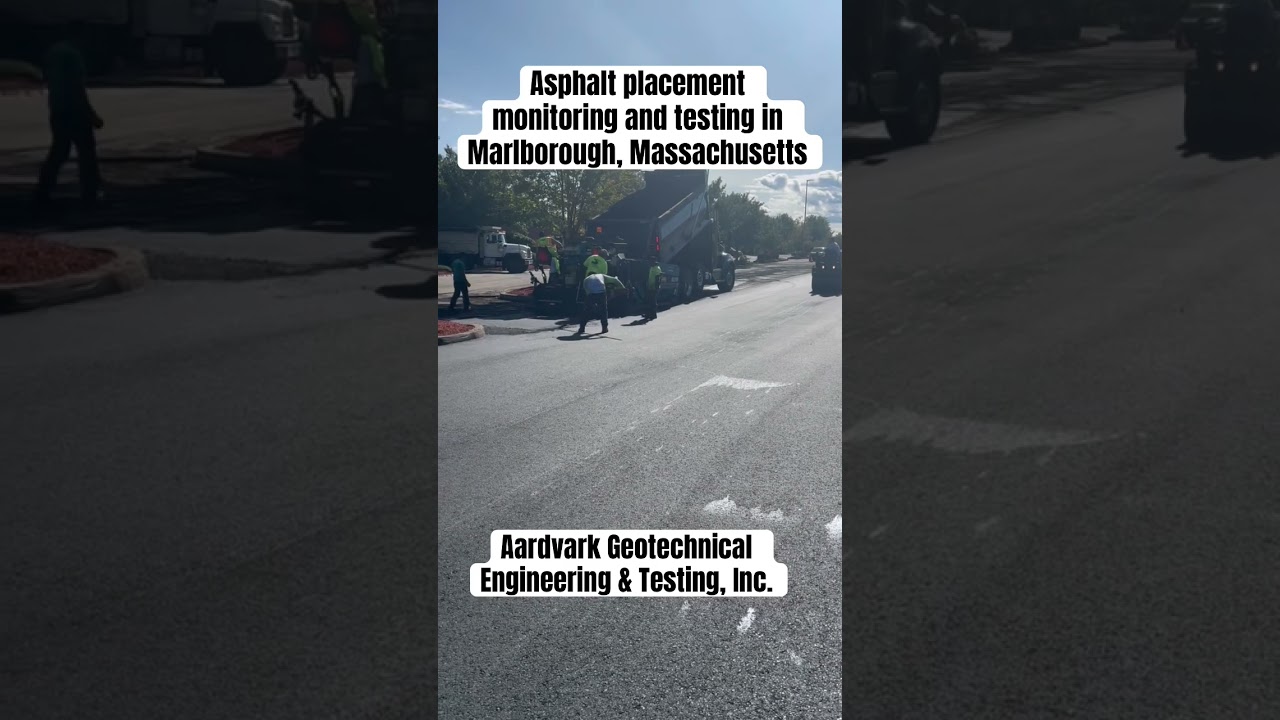 Asphalt placement monitoring and testing #compaction #testing #asphalt #construction #massachusetts