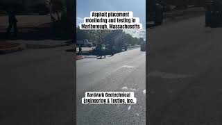 Asphalt placement monitoring and testing #compaction #testing #asphalt #construction #massachusetts