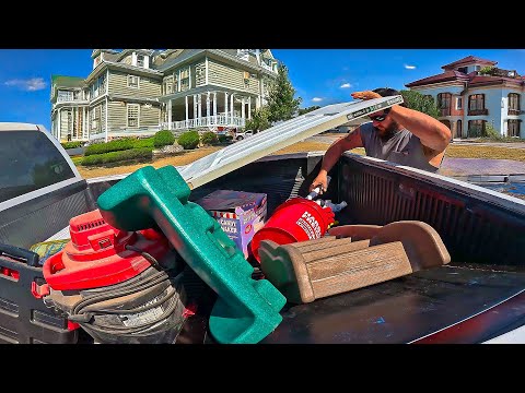 Trash Day In RICH NEIGHBORHOOD FREE MONEY On Peoples Curb