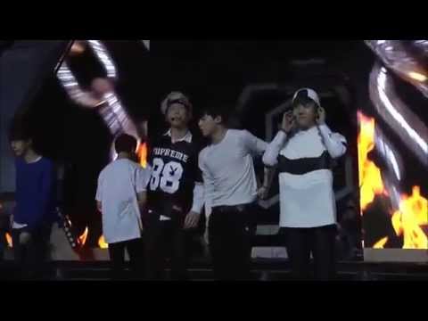 140414 BTS rehearsal "Boy In Luv" for V Chart Award China