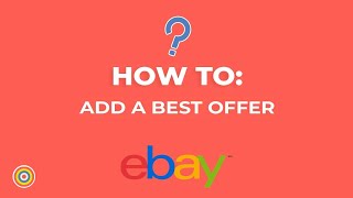How to Add a Best Offer on eBay