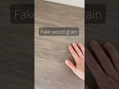 Faker! PAINT faux WOOD GRAIN!😉         #shorts #diy #home #painting #furnituremakeover #viralvideo