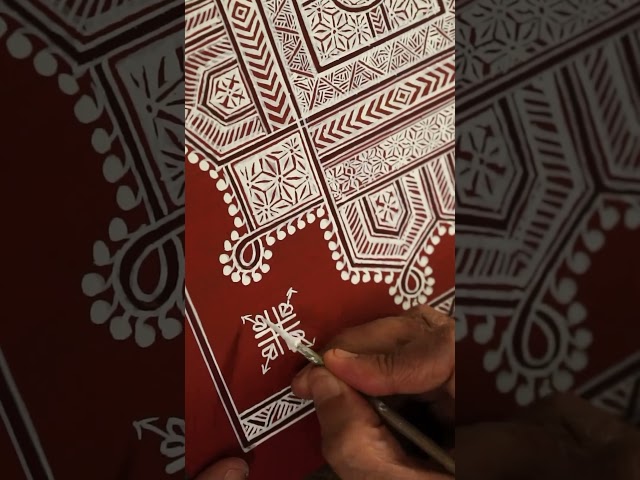 Motifs of mandana art! learn mandana rangoli designs! mandana art rajasthan! mandana floor art!
