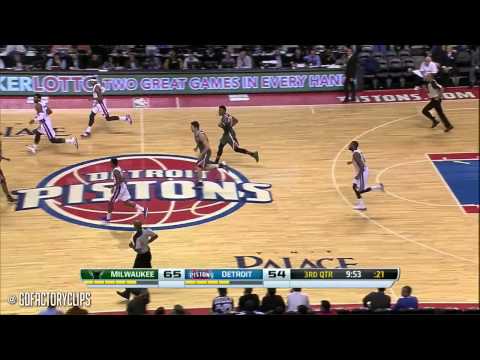 2014.03.31 - Greg Monroe, Josh Smith & Brandon Jennings Full Combined Highlights vs Bucks