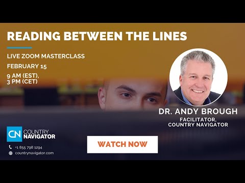 Masterclass: Reading between the lines - Communicating across cultures