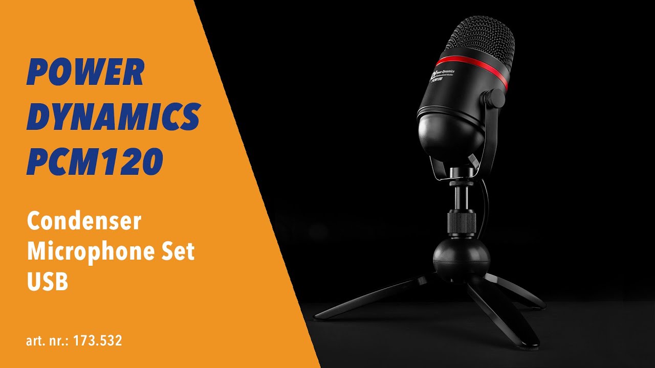 PCM100 kondensatorinis studijinis mikrofonas USB