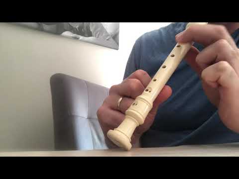 Gama C-dur - flet prosty