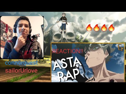 REACTION!! - TO / ASTA RAP ft. #Sailorurlove ( Blackclover) * #Connorquest  very beautiful 😁🔥