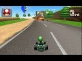 Mario Kart 7 N64 Luigi Raceway 1080 HD