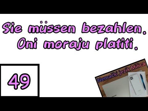 Lekcija 49 MODALNI GLAGOLI / RECENICE I PITANJA