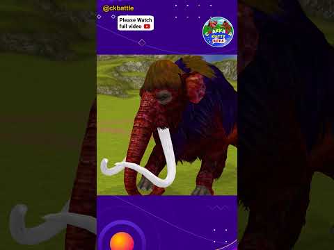 ELEPHANT VS MAMMOTH Who will win? By Wild Animals