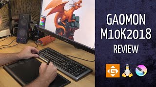 Review: GAOMON M10K 2018 Graphic Tablet on Linux for Digital Painting.