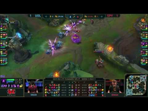 SPY vs UOL Highlights Game 3 EU LCS SUMMER 2017 Splyce vs Unicorns of Love by Onivia