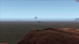 Landing a C-46 on Uluru (Rock in Australia)