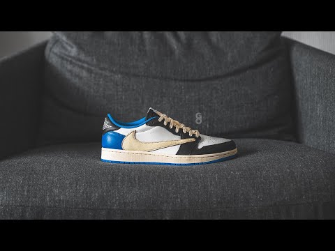 Fragment x Travis Scott x Air Jordan 1 Low OG SP "Sail / Military Blue": Review & On-Feet