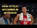 How to play NBA 2K20 MyCareer in MyLeague