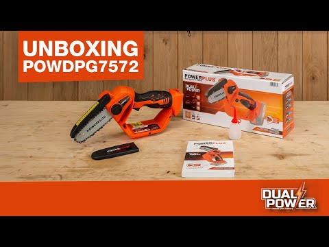 Powerplus - Dual power garden - POWDPG7572 - Cordless pruner saw - 20V  100mm - excl. battery and charger - 1 acc. - Varo