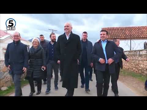 Премиерите Заев и Рама на средби со жителите од Пустец