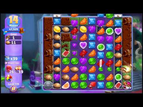 Wonka's World of Candy Level 739 - NO BOOSTERS + FULL STORY 🍫 | SKILLGAMING ✔️