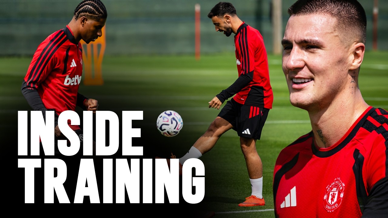 Teqball and Drills With Fernandes, Rashford and Mainoo | Inside Training