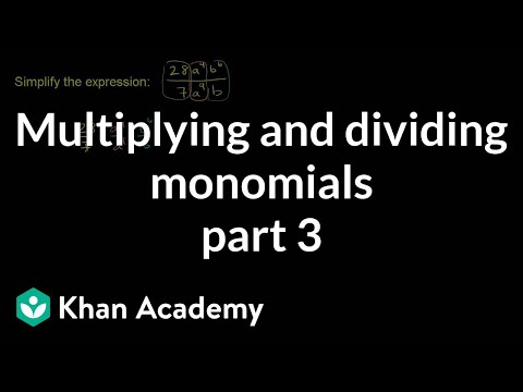 Multiplying and Dividing Monomials 3